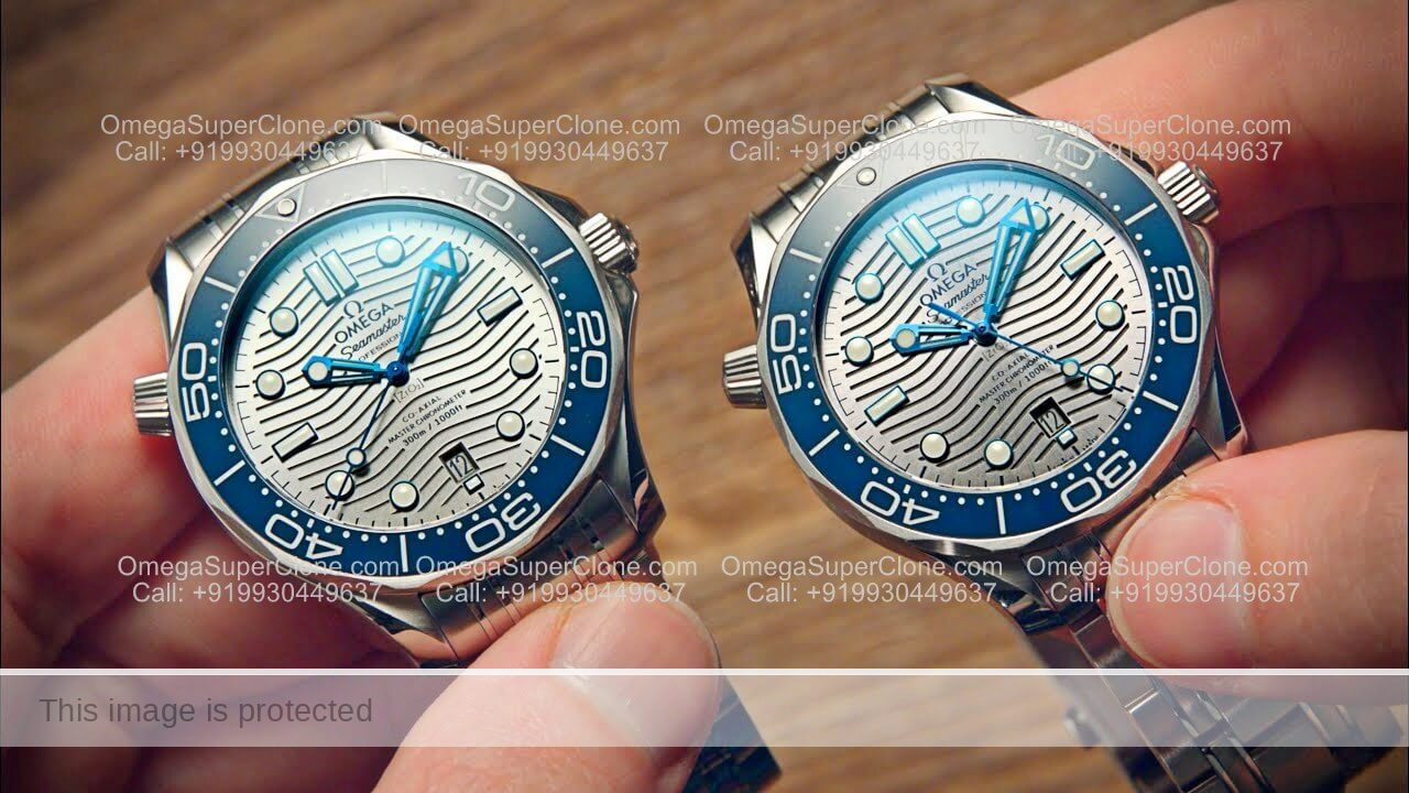 omega seamaster original vs swiss replica watch